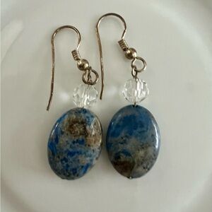 Blue Natural Stone Earrings